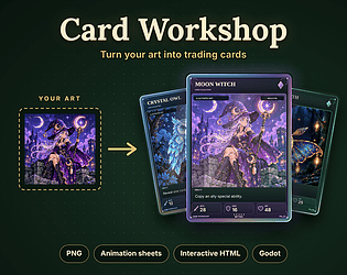 Card Workshop pixel art preview